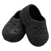 Sapatinho Crocs para Boneca Preto Tam 6 - Laço de Fita