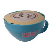 Xicara Cappuccino Hello Kitty Azul Laço FUN F0142-3