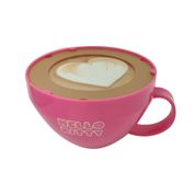 Xicara Cappuccino Hello Kitty Pink Coração FUN F0142-3