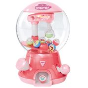 Mini Maquina De Pegar Bichinho Infantil Garra Bola Rosa Dm Toys