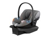 Cadeira de Bebe para Carro com Proteção Linear Contra Impactos Laterais, Apoio de Cabeça Ajustável em 11 Posições e Base Safelock, Cybex Aton G, Cinza