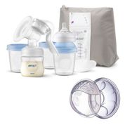 KIT AMAMENTAÇÃO 8 PEÇAS + CONCHA PARA SEIO - PHILIPS AVENT