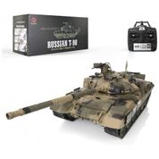 Tanque de Guerra TOUCAN RC HOBBY Russian T 90 com Controle Remoto, Escala 116, Marrom