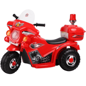 Moto Eletrica Policia Zippy Toys Motorcycle Bau 6V Vermelha