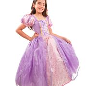 Fantasia Infantil Princesa Rapunzel Luxo