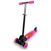 PATINETE INFANTIL 4 RODAS FLEXÍVEL SCOOTER CONECT BRINQ ROSA