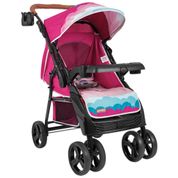 Carrinho de Bebe para Passeio Tutti Baby Sky Reversível Rosa