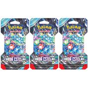 Kit c/ 3 Boosters Pokemon Coroa Estelar Scarlet Violet Copag