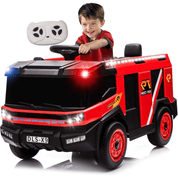 Caminhão de Bombeiro Zippy Toys 12V Vermelho Mangueira Controle