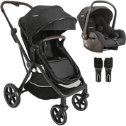 Carrinho de Bebe Moises com Bebe Conforto Kiddo Nomad Preto