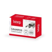 Grampos Galvanizados 26/6 Caixa Com 1000 Unidades Keep - EI166OUT [Reembalado] EI166OUT