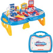 Brinquedo Infantil Kit Médico Maleta - Azul - Fenix