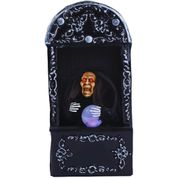 Decoração Halloween Boneca de Bruxa Vidente Mafalda Animatronics Brinquedo Assustador Com Luz e Movimento de Sensor Automáticos
