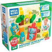 Blocos De Encaixe - Mega Bloks - First Builders - Amigos da Floresta Com 30 Peças - Mattel