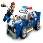 Blocos De Encaixe - Mega Construx - Wonder Builders - Carro De Polícia - Mattel