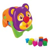 Brinquedo Educativo Urso Tomy Didatico Com 10 Peças Colorido