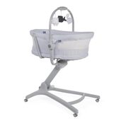 Berço Portátil Moisés - Chicco - Baby Hug 4 em 1 - Cinza