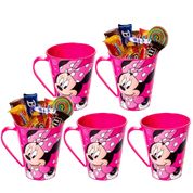 5 Canecas da Minnie Rosa Lembrancinhas e Decoração Sacola Surpresa Aniversário