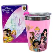 Copo Viagem Snap em Inox Parede Dupla PRINCESAS DISNEY - ZC