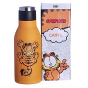 GARRAFA CANTIL TÉRMICO INOX PAREDE DUPLA 400ML GARFIELD ZC