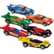 Hot Wheels - Carro de Fricção Fast Racer com Luz e Som Br2084 - Multikids
