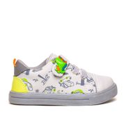 Tênis Infantil Linda Ju Dinossauro Branco