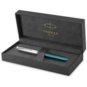 Caneta Esferográfica Executiva Vertical com Tinta e Recarga de Alta Qualidade, PARKER 2123506, Azul