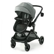Carrinho de bebê Graco Modes Nest com Assento reversível e Altura Ajustável, Cinza