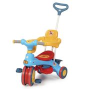 Triciclo Infantil Com Haste Removível Toy Azul Urban Baby