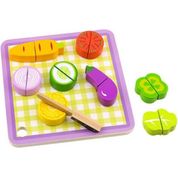 Brincando de Cortar Vegetais Brinquedo Educativo Tooky Toy