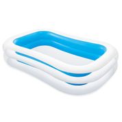 Piscina Inflável Retangular Familiar Azul Celeste 770 Litros Intex