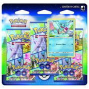 Kit de Cartas Blister Triplo Pokemon Go 3 Pacotes + 1 Carta Squirtle