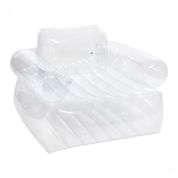 Poltrona Inflável Beanless Apoio de Braço Intex Transparente
