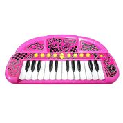 Teclado Musical Infantil - Show - Grava e Reproduz - Rosa - Toyng