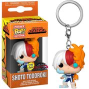 Chaveiro Shoto Todoroki GITD My Hero Academia Funko Pop Pocket Keychain