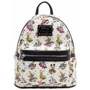 Mochila Escolar Infantil Loungefly Disney Mickey Mouse para Crianças a Partir de 3 Anos, Branca