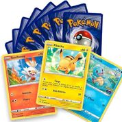 Kit com 50 Cartas Pokémon Originais + 2 Brilhantes