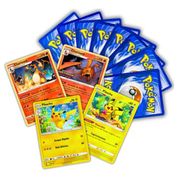 50 Cartas Pokémon Originais com 2 Foil Brilhantes