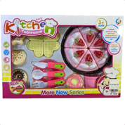 Brinquedo Kit Cozinha Kitchen Set Tableware Bolo Acessorios