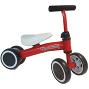 Bicicleta Infantil De Equilíbrio Sem Pedal 4 Rodas Vermelho