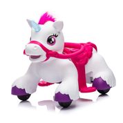 Unicórnio Elétrico Infantil Rodinhas e Cela Rosa Zippy Toys