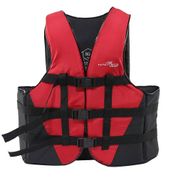 Colete Salva Vidas Coast Nautika 70 Kg Vermelho - Bote Caiaque Pesca