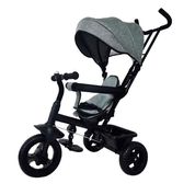 Triciclo 360 Cinza com Empurrador Passeio Divertido Dm Toys