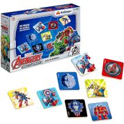 Brinquedo Infantil Educativo Jogo da Memória Vingadores 24 Peças Madeira Avengers