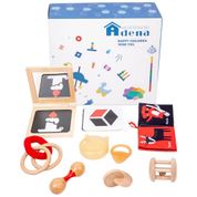 Briquedo Montessori Interativo para o Desenvolvimento do Cérebro para Bebês de 0 a 6 Meses, Adena Montessori
