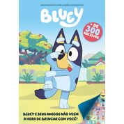 Bluey Megaprancheta para Colorir com Adesivos