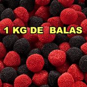 Balas Fini Amoras Moras e Berries Gelatinas Pacotão de 1KG