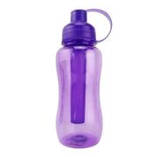 Garrafa Squeeze 600ml com Porta Gelo Roxo VG Plus