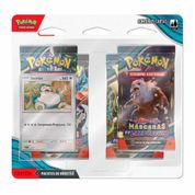 Jogo de Cartas - Pokémon Blister Quadruplo - Máscaras de Crepúsculo - Snorlax - Copag