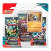 Jogo de Cartas - Pokémon Blister Triplo - Máscaras do Crepúsculo - Pupitar - Copag